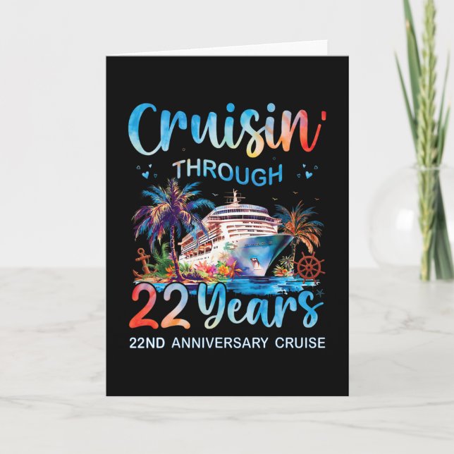 Cruisin Through 22 Years 22-årsjubileumskryssning  Kort (Framsida)