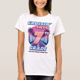Cruisin' Tillbaka till skolan 7:e klass tjej (stör T Shirt