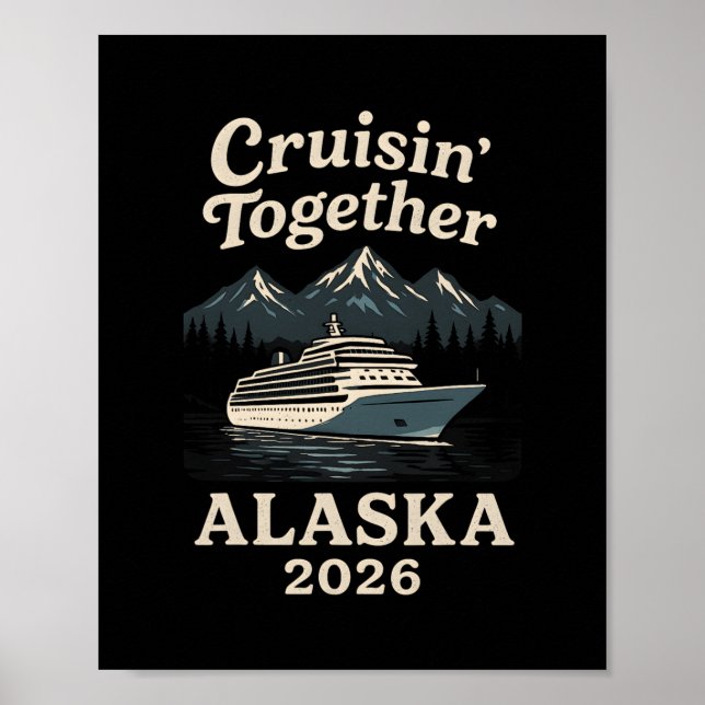 Cruisin' Tillsammans Alaska Kryssning 2026 Semeste Poster (Framsidan)