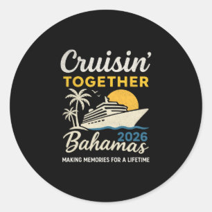 Cruisin’ Tillsammans Hamas 2026 Familjesemester Kr Runt Klistermärke