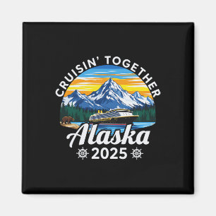 Cruisin Together Alaska 2025 Familjevänliga Alaska Magnet