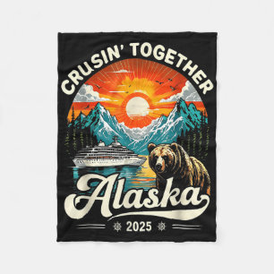 Cruisin Together Alaska 2025 Kryssning Familjeresa Fleecefilt