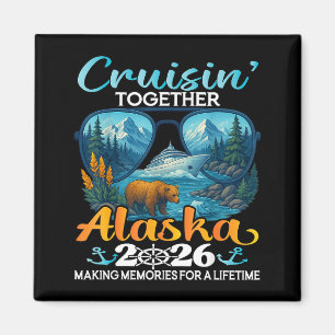 Cruisin Together Alaska 2026 Grupp Alaska Kryssnin Magnet