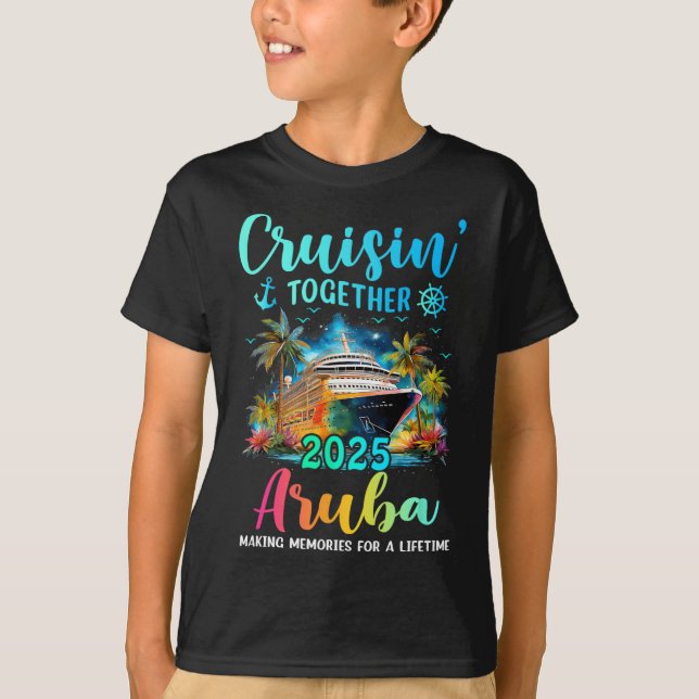Cruisin' Together Aru 2025 Family Cruise Vacation  T Shirt (Framsida)