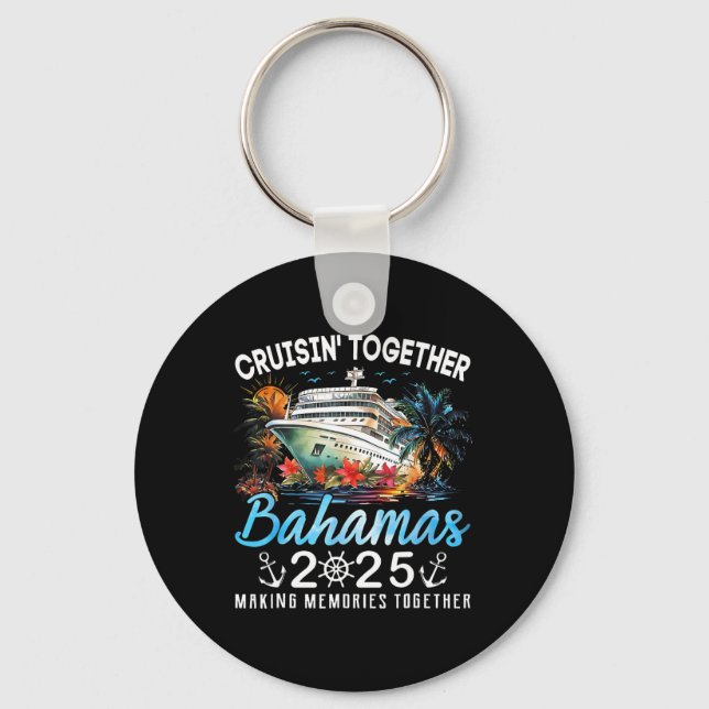 Cruisin' Together Bahamas 2025 Kryssning Strand So Nyckelring (Framsida)