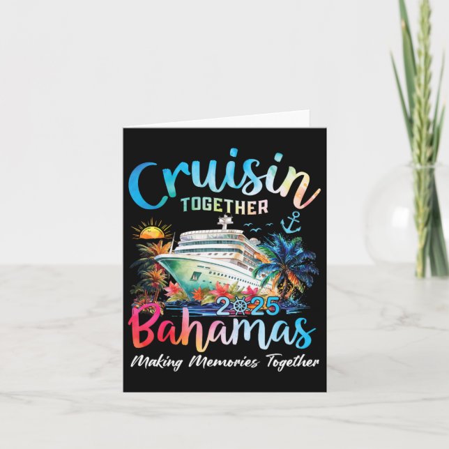Cruisin Together Bahamas 2025 Skapar Minnen Baha Kort (Framsida)