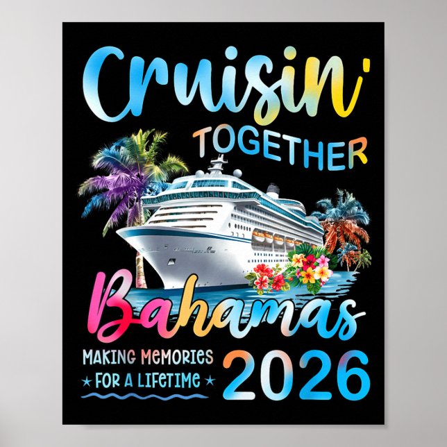 Cruisin' Together Bahamas 2026 Family Group Cruise Poster (Framsidan)