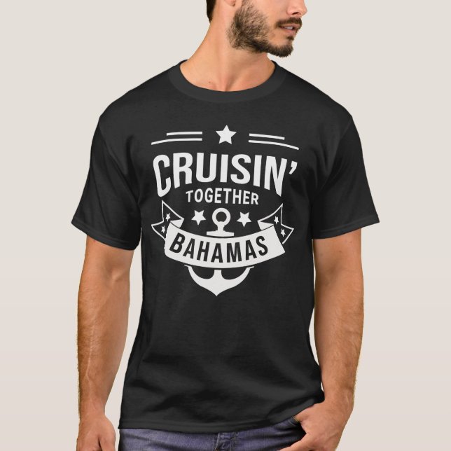 Cruisin Together Bahamas Herr T-shirts (Framsida)