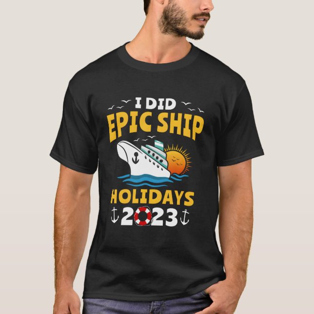 Cruising 2023 Trip Ocean Ship Cruise T Shirt (Framsida)