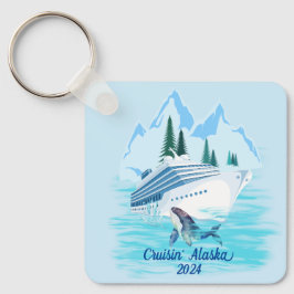 Cruising Alaska Mountains Nyckelring