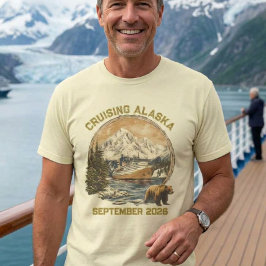 Cruising Alaska Retro slitna Ombordstigning på far T Shirt