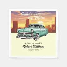 Cruising Classic Retro Car City 50-årsfirande