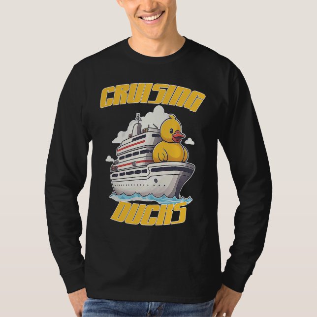 Cruising Ducks fun rubber duck finding game on cru T Shirt (Framsida)