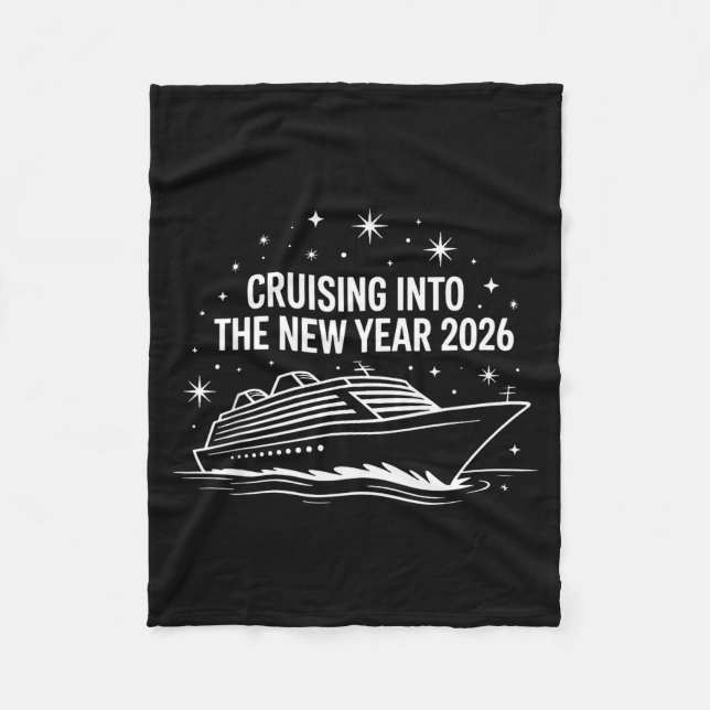 Cruising Into 2026 New Years Eve Family Matching H Fleecefilt (Framsidan)