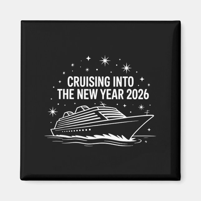 Cruising Into 2026 New Years Eve Family Matching H Magnet (Framsidan)