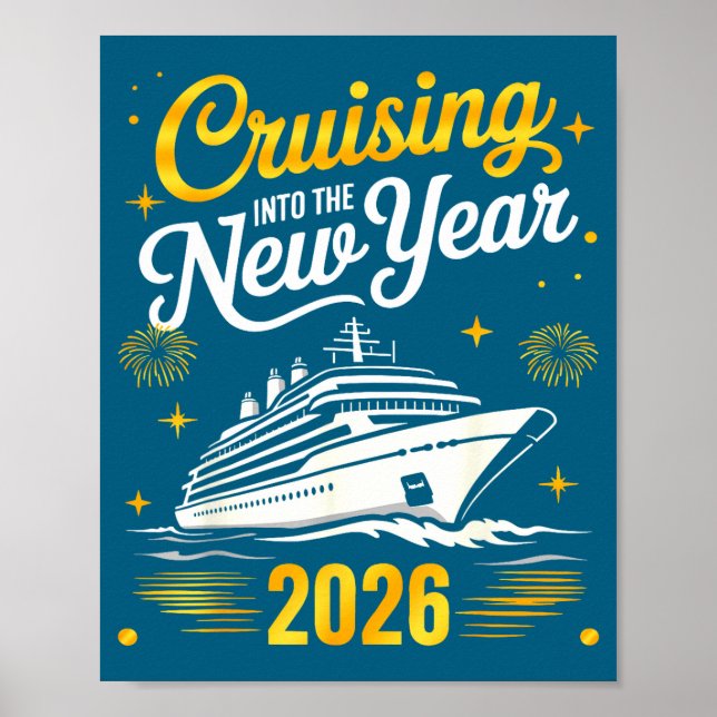 Cruising Into 2026 New Years Eve Matching Family C Poster (Framsidan)