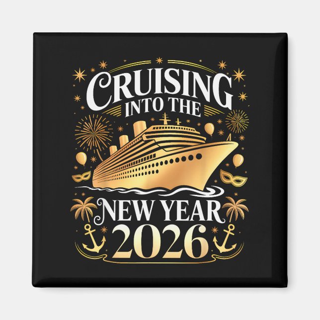 Cruising Into 2026 New Years Eve Party Favors Fami Magnet (Framsidan)