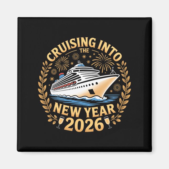 Cruising Into 2026 New Years Eve Party Favors Fami Magnet (Framsidan)