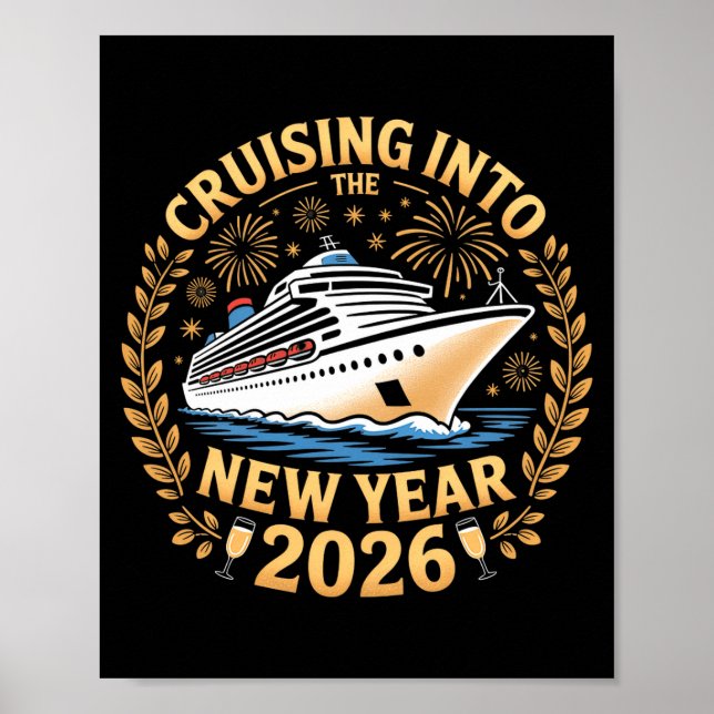 Cruising Into 2026 New Years Eve Party Favors Fami Poster (Framsidan)