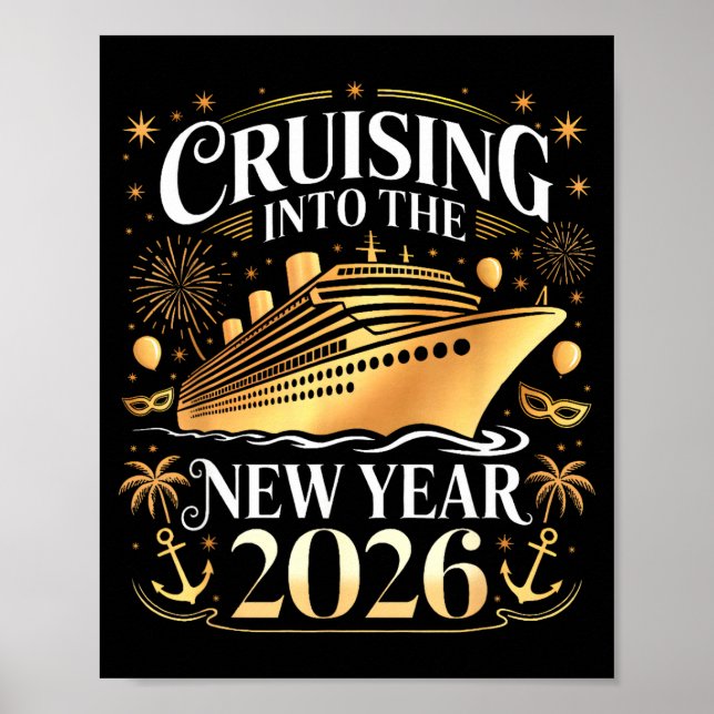 Cruising Into 2026 New Years Eve Party Favors Fami Poster (Framsidan)