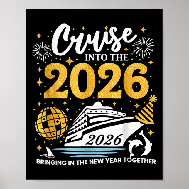 Cruising Into 2026 New Years Eve Party Favors Fami Poster (Framsidan)