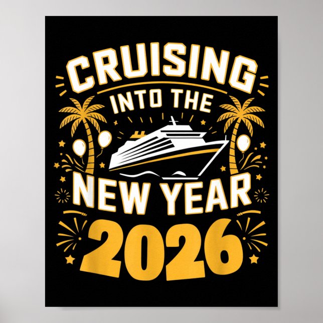Cruising Into 2026 New Years Eve Party Favors Fami Poster (Framsidan)