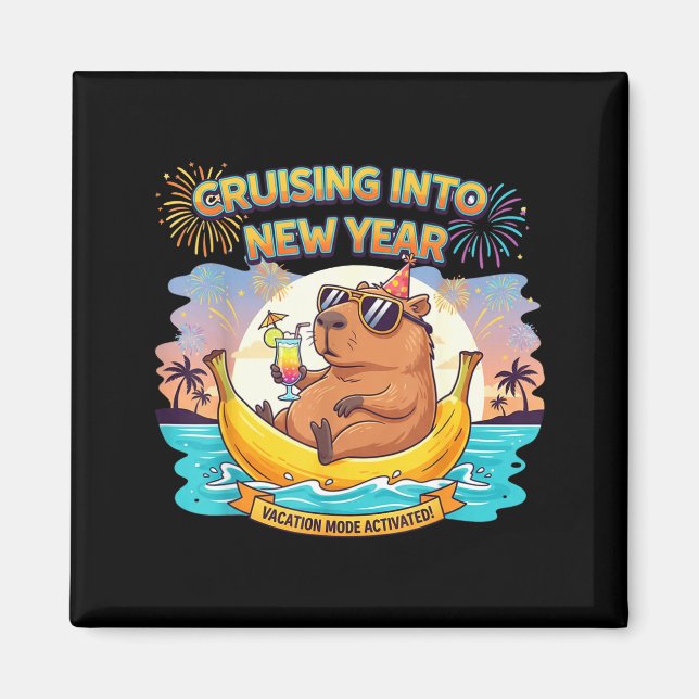 Cruising Into 2026 New Years Eve Party Matching Fa Magnet (Framsidan)