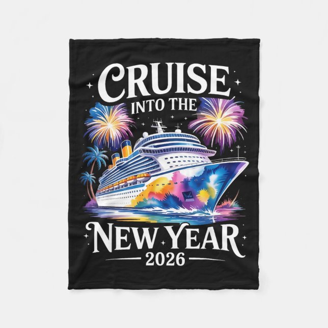 Cruising Into 2026 New Years Family Matching Men W Fleecefilt (Framsidan)