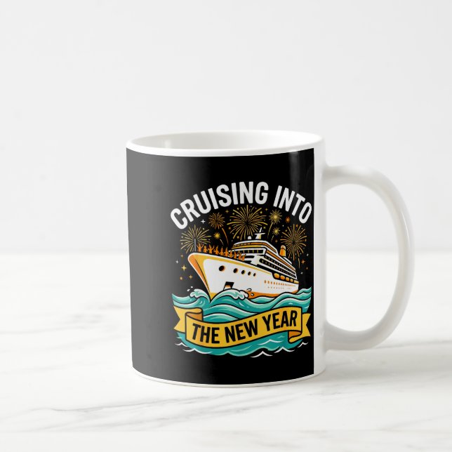 Cruising Into The New Year 2026 Cruise Squad  Kaffemugg (Höger)