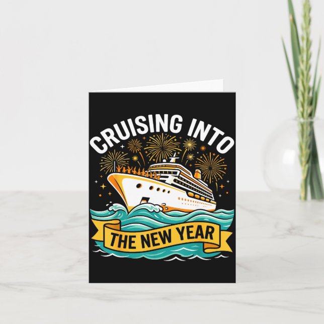 Cruising Into The New Year 2026 Cruise Squad  Kort (Framsida)