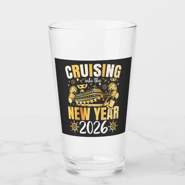 Cruising into the New Year 2026 Drinking Glaskopp (Framsida)