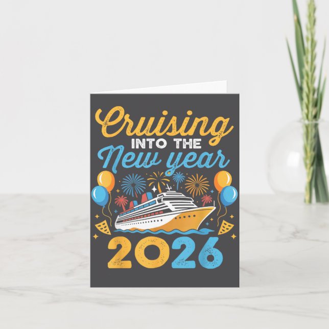Cruising Into The New Year 2026 Family Cruise Cele Kort (Framsida)
