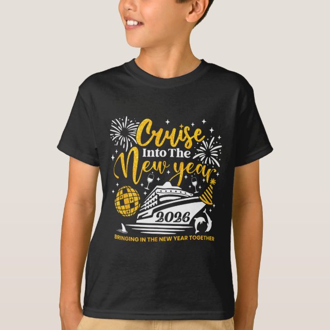 Cruising Into The New Year 2026 Happy New Year 202 T Shirt (Framsida)