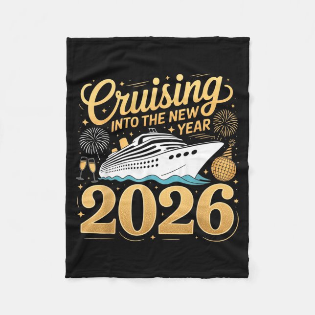 Cruising Into The New Year 2026 Matching Family Cr Fleecefilt (Framsidan)
