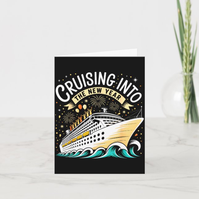 Cruising Into The New Year 2026 Matching Family Cr Kort (Framsida)