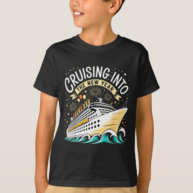 Cruising Into The New Year 2026 Matching Family Cr T Shirt (Framsida)