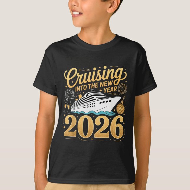 Cruising Into The New Year 2026 Matching Family Cr T Shirt (Framsida)