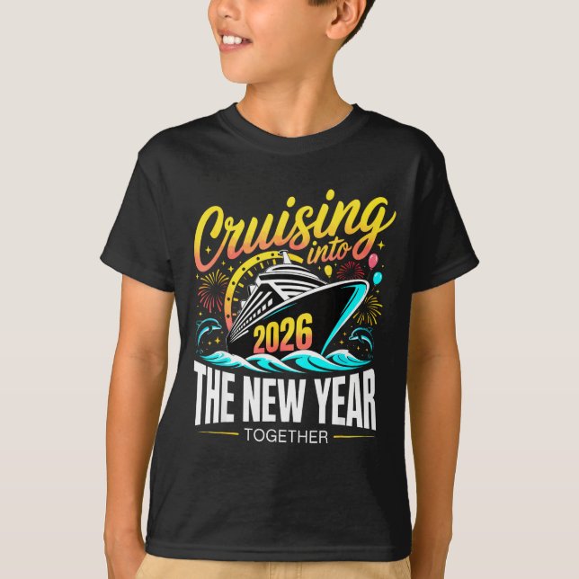 Cruising Into The New Year 2026 Matching Family Cr T Shirt (Framsida)