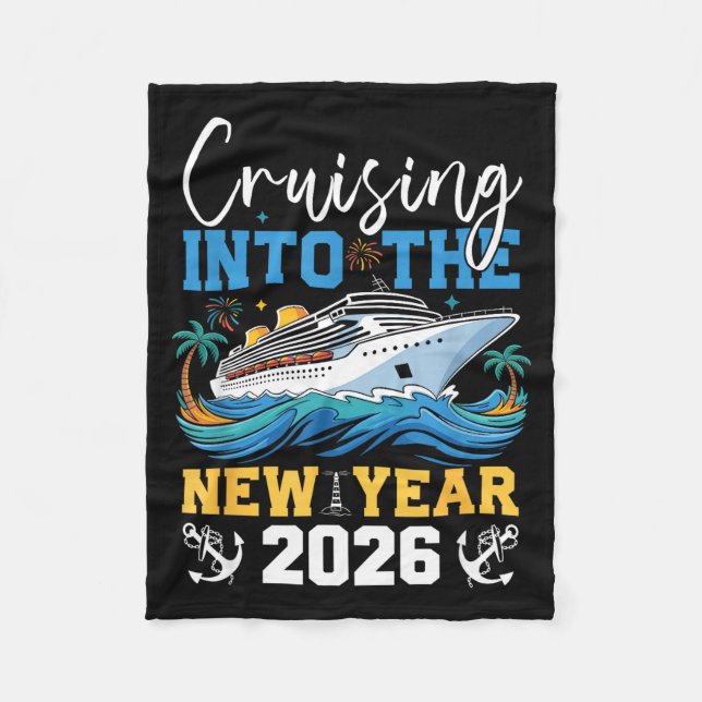 Cruising Into The New Year 2026 Matching Family Ho Fleecefilt (Framsidan)