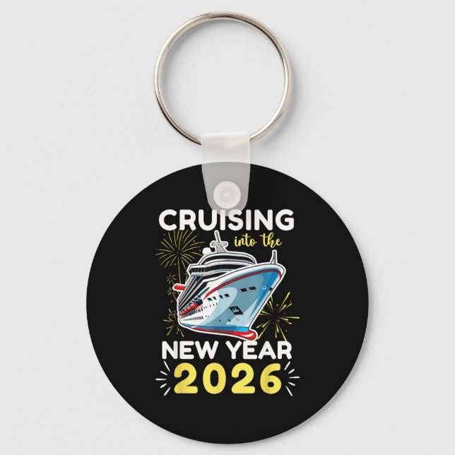 Cruising Into The New Year 2026  Nyckelring (Framsida)