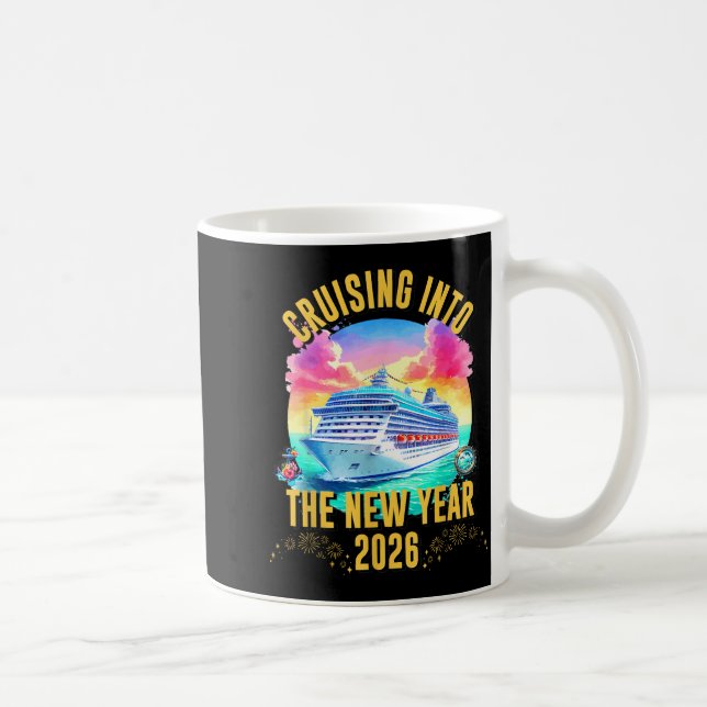 Cruising Into The New Year 2026 Ocean Lover  Kaffemugg (Höger)
