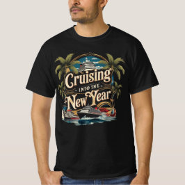 Cruising Into The New Year Cruise Ship Graphic T Shirt