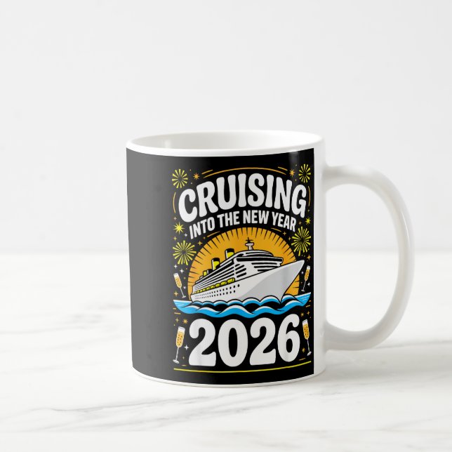 Cruising Into The New Years Eve 2026 Family Matchi Kaffemugg (Höger)