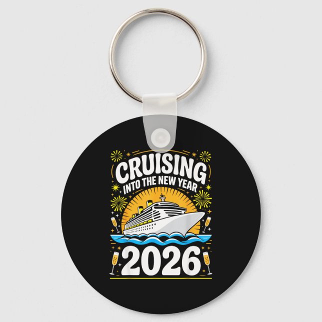 Cruising Into The New Years Eve 2026 Family Matchi Nyckelring (Framsida)