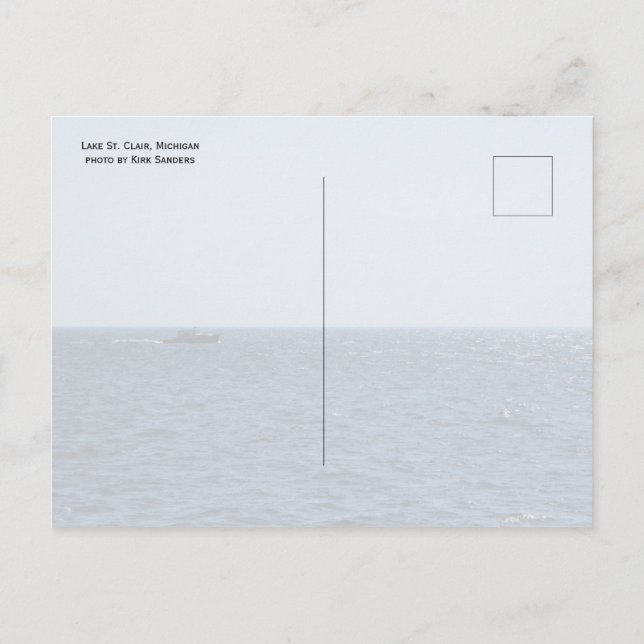 Cruising on Lake St. Clair Vykort (Baksida)