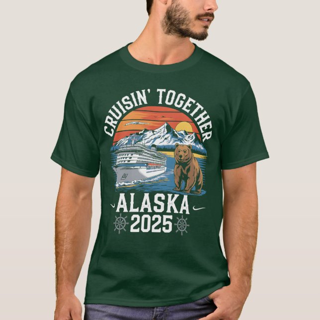 CruisinoTillsammans Alaska 2025 Family Friend Alas T Shirt (Framsida)