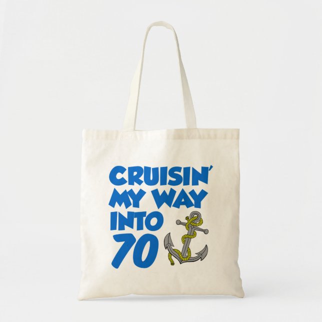 Cruisins väg in i 70 Tote Bag Tygkasse (Framsidan)
