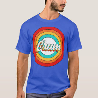 Crum Namn Shirt Vintage Crum Circle T