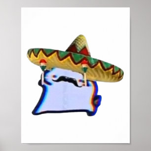 Crumb Cat Cuptoast Funny Dancing Meme Poster