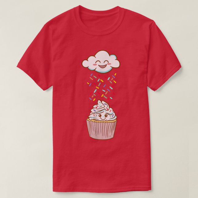Crumble Cloud - Lustigt - Baking Älskare Cupcoa 12 T Shirt (Design framsida)